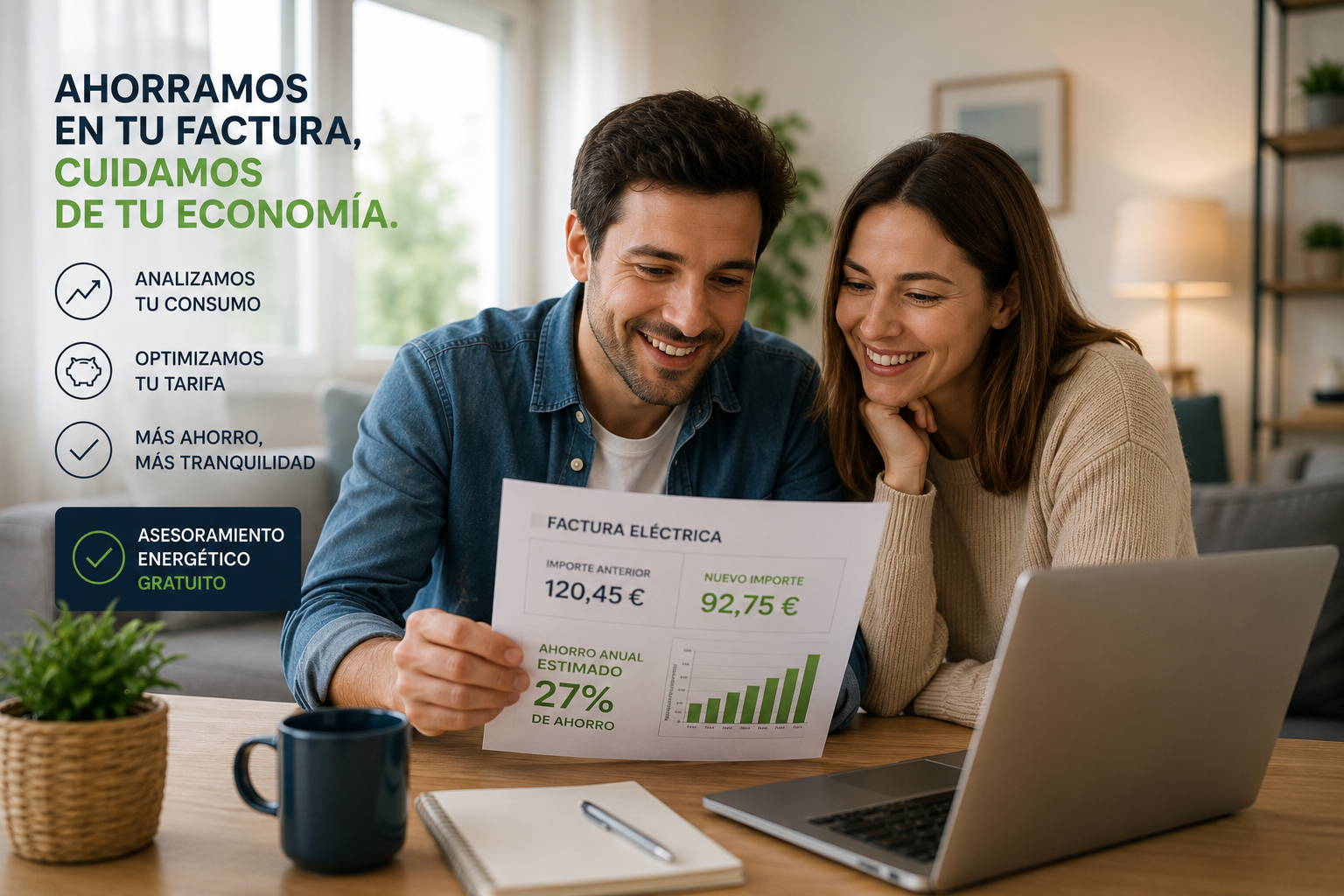 Ahorro en factura eléctrica para particulares