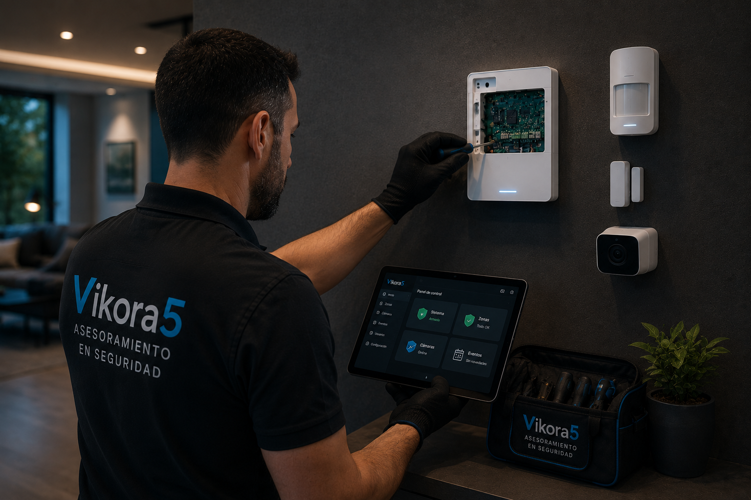 Instalación profesional de sistemas de alarma y seguridad